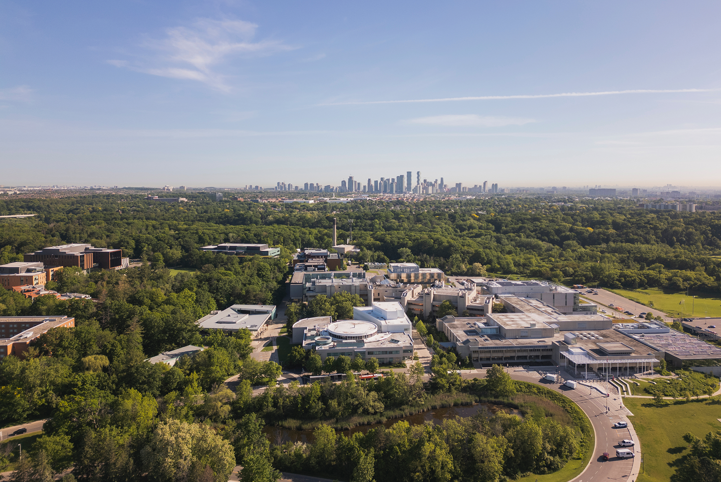 University of Toronto (shown here, U of T Mississauga) ranks first in Canada for life sciences and medicine.