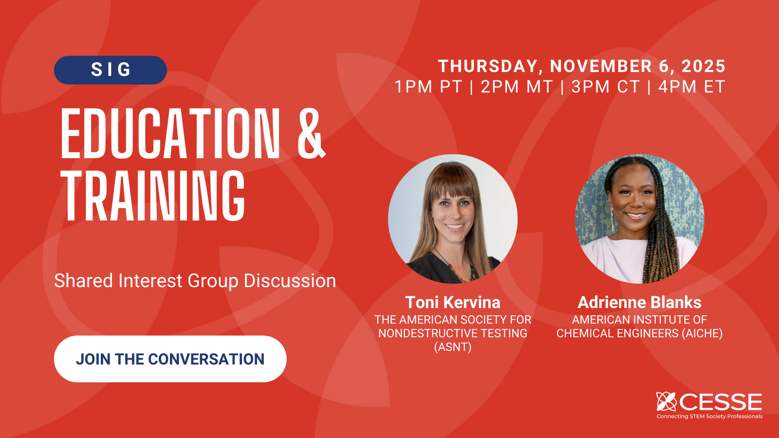 SIG Discussion Education and Training Q4 2025